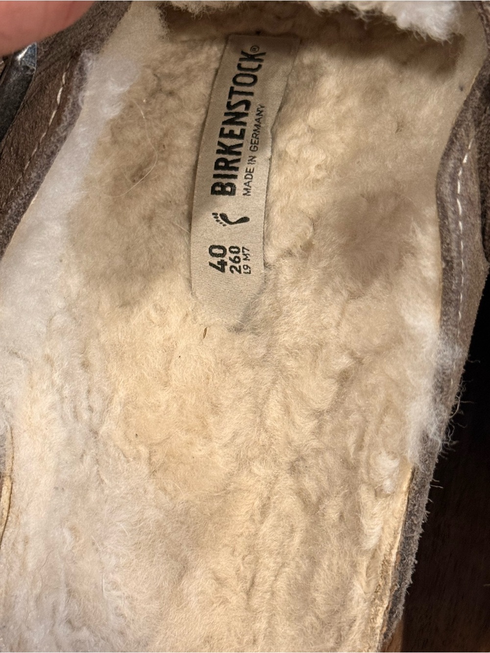 Birkenstock Boston Shearling  Gray Sz EU 40 M-7.5/W-9 - Picture 7 of 8